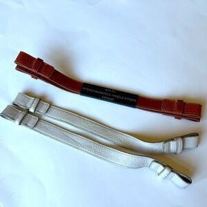 NWT Miche Chestnut Brown and Used Cream Interchangeable Handle Straps